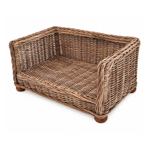 Rattan Dog Bed Basket.